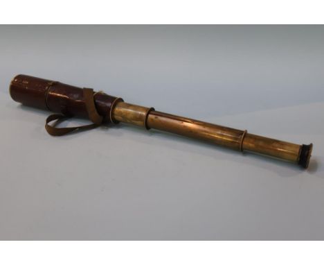 An R. and J. Beck Limited, World War One three drawer telescope, dated 1915
