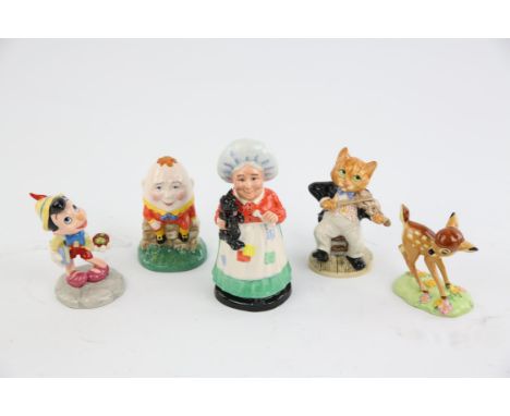 A collection of Royal Doulton Character figurines, to comprise a figure of a lady, Harmony, together with various figures fro
