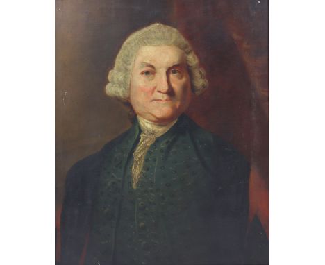 ENGLISH SCHOOL, 19THC. Portrait of a gentleman in late 18th century dress, oil on canvas: 76cm x 63cm (re-lined), framed (86.