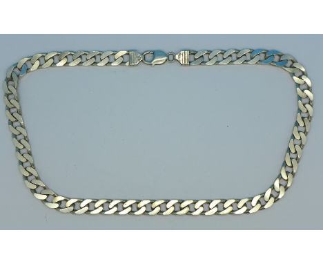 A silver chain, 83g