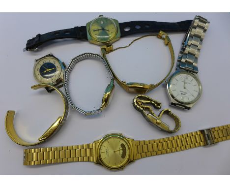 Mechanical and quartz wristwatches including Ingersoll, Ruhla and Rotary
