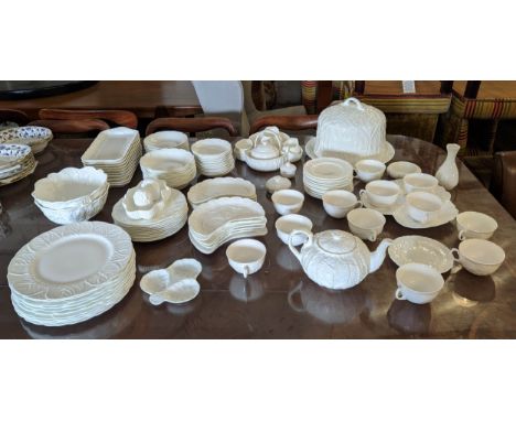 COUNTRYWARE BONE CHINE TEA AND DINNER SERVICE, by Wedgwood and Coalport, comprising 10 dinner plates, 10 side plates, 10 pudd