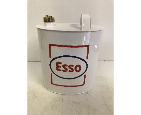 A modern painted oval petrol can "Esso", approx 34 cm high