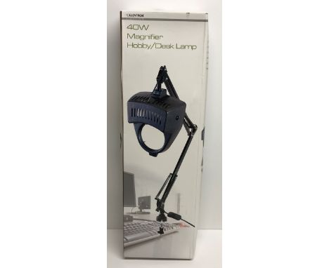 A Lloytron lighting 40 watt magnifier hobby / desk lamp