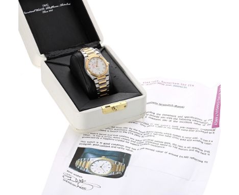 International Watch Co (IWC) Schaffhausen Ingenieur SL 'Crest of Oman with Crown' automatic stainless steel and 14ct gold gen
