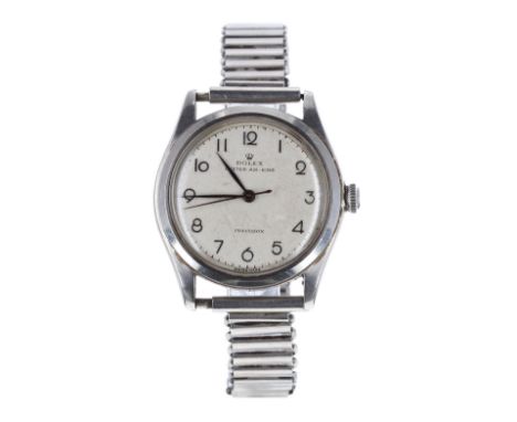 Rolex Oyster Air-King Precision mid-size stainless steel gentleman's bracelet watch, ref. 4499, circa 1946, serial no. 352xxx
