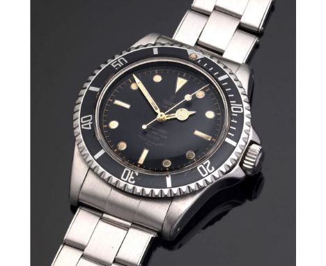 Rare Tudor Oyster-Prince Submariner gentleman's stainless steel gentleman's bracelet watch with the underline dial and pointe