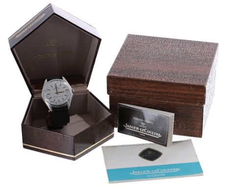 Jaeger-LeCoultre Master-Quartz stainless steel gentleman's wristwatch, ref. 23303-42, serial no. 1325820, circular silvered d