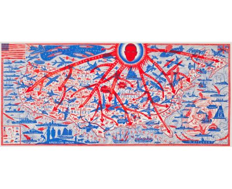 Grayson Perry (British, born 1960)The American Dream  Etching in colours from three plates, 2020, printed on one sheet of BFK
