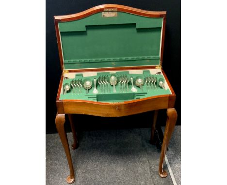 Ward Greenwood &amp; Sons part canteen service for eight including a set of eight dinner forks, eight smaller, eight soup spo