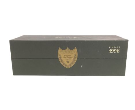 A boxed bottle of Dom Perignon vintage 1996. This lot cannot be posted