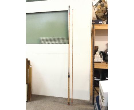 A vintage Hardy split cane two piece fly rod, The g.g Hardy Palakona rod. Postage category D