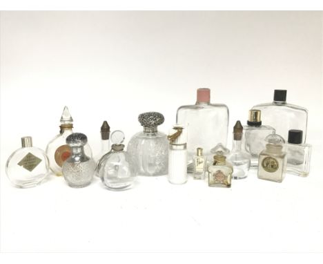A Collection of various vintage glass perfume bottles. This lot cannot be posted