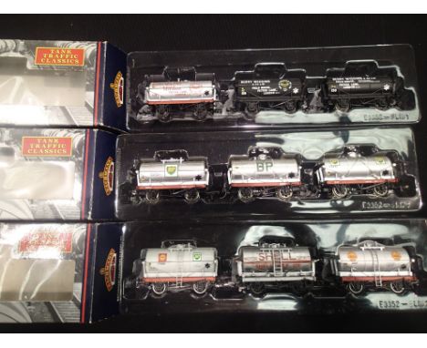 3x Bachmann Tank Traffic Classics Wagon Packs - P&amp;P Group 1 (£14+VAT for the first lot and £1+VAT for subsequent lots) 