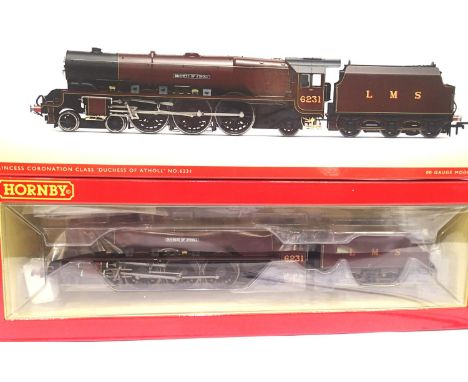 Hornby R3553 Coronation Class Duchess of Atholl LMS maroon, 6231 in very near mint condition, boxed. P&amp;P Group 1 (£14+VAT