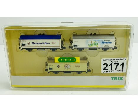 Trix 13497 N Gauge Wagon Pack  P&amp;P Group 1 (£14+VAT for the first lot and £1+VAT for subsequent lots) 