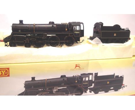 Hornby R2714 class 75600 BR black, early crest, 75005, in very near mint condition, boxed. P&amp;P Group 1 (£14+VAT for the f