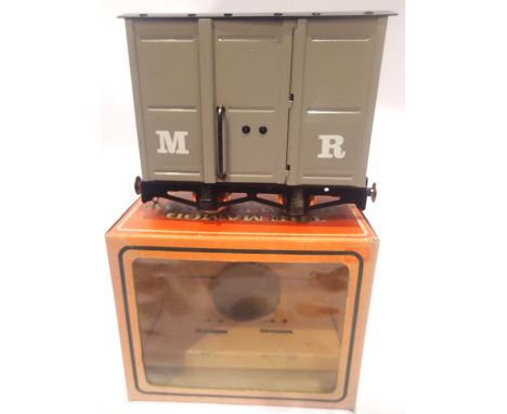 Mamod box van in grey, excellent-very near mint condition, box is in fair condition. P&amp;P Group 1 (£14+VAT for the first l