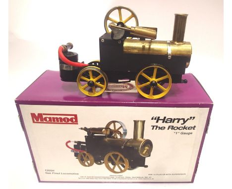 Mamod Harry the Rocket locomotive, gauge 1, gas fired Live Steam, this is one of the rarest Mamods to find, near mint, unused