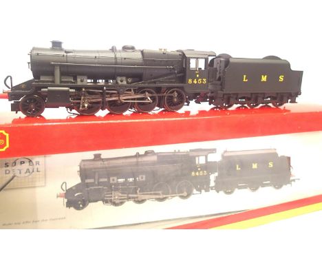 Hornby RS394 class 8F black, LMS 8453 in very near mint condition, boxed, no detail pack. P&amp;P Group 1 (£14+VAT for the fi