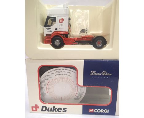 Corgi CC12107 Renault Premium tractor unit, Dukes Transport in very good - excellent condition, box is poor. P&amp;P Group 1 