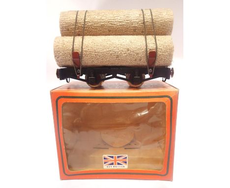 Mamod log wagon in excellent-very near mint condition, box is in fair condition. P&amp;P Group 1 (£14+VAT for the first lot a