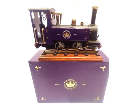 MSS/Mamod Queens Golden Jubilee locomotive, purple, as new unsteamed in very near mint condition, limited edition /500 with c