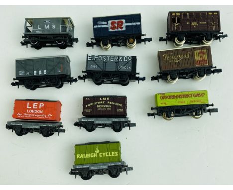 10x N Gauge Loose Wagons - See Picture  P&amp;P Group 1 (£14+VAT for the first lot and £1+VAT for subsequent lots) 