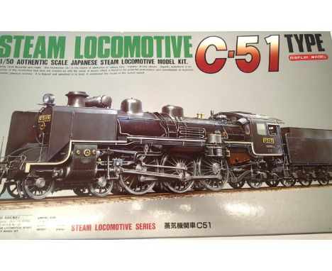 Arii 1:50 scale Japanese locomotive type C51, static display model kit, as new. P&amp;P Group 1 (£14+VAT for the first lot an