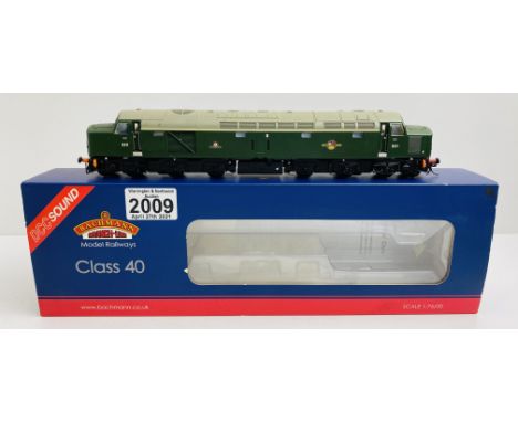 Bachmann 32-480DS Class 40 Green Loco. DCC fitted with sound, set to 3. P&P Group 1 (£14+VAT for the first lot and £1+VAT for