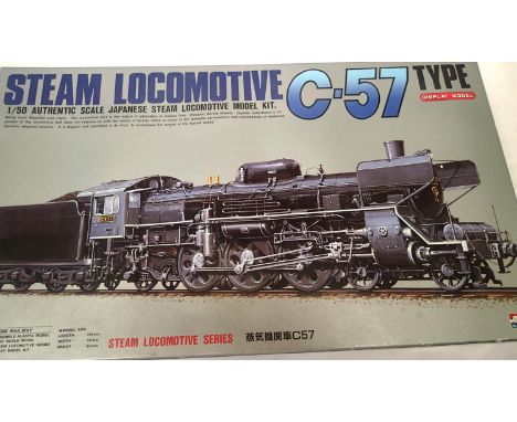 Arii 1:50 scale Japanese locomotive type C57 static plastic model kit, as new. P&amp;P Group 1 (£14+VAT for the first lot and