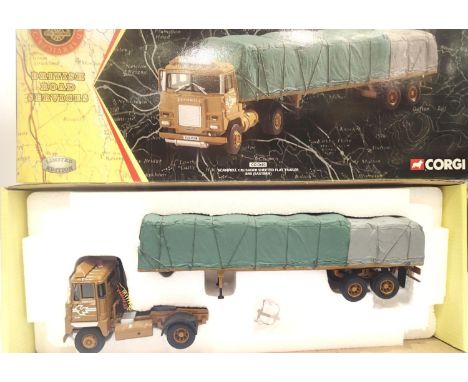 Corgi 1:50 scale CC12603 Scammell Crusader and sheeted trailer BRS in excellent condition and boxed. P&amp;P Group 1 (£14+VAT