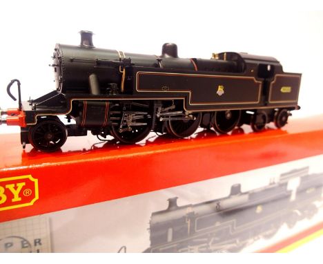 Hornby R2223, class 4P Fowler 2.6.4 tank, black 42355 early crest, very near mint condition, boxed. P&amp;P Group 1 (£14+VAT 