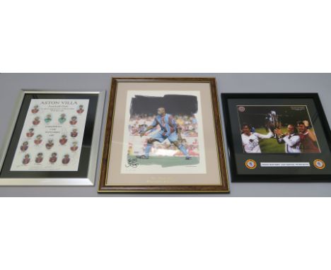 Aston Villa Football Club signed 26th May 1982 European Cup Winners limited edition print number 93 of 750 with signatures of