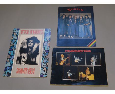 Three signed music programmes including Siouxsie and the Banshees signed to cover, also signed to the back cover and with ori