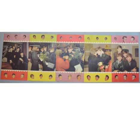 The Beatles 1960s advertising wall panel poster "Boyfriends Big Beat Extra A Complete review of the Pop scene in fabulous col