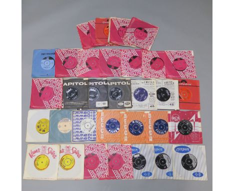 7 inch singles inc Rockin Berries - Piccadilly 7N 35236 - Poor Mans Son, 7N 35254, The Ivy League - 7N 35251, 7N 35267, 7N 35