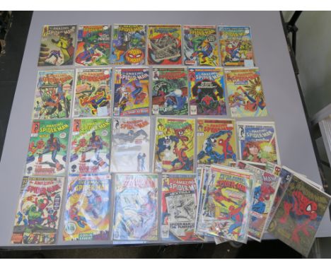 Amazing Spider-man Marvel comics including nos 67 1st app Randy Robertson, 78, 79, 113, 120, 156, 161, 168, 184, 226, 229, 23