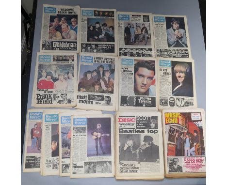 A historic collection of Pop publications from the 1960s inc a run of Record Mirror from Oct 24th 1964 thru July 23rd 1966, M