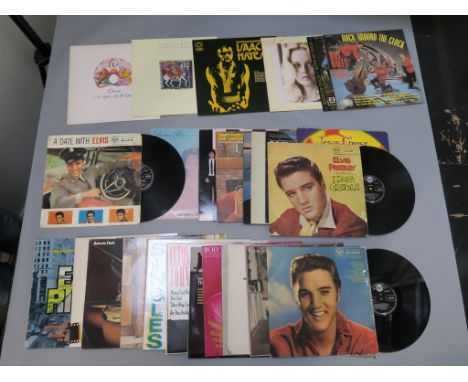 Five boxes full of vinyl records, mainly LPs inc Elvis Presley RD 27210, RD 27128 A Date with Elvis, RD 27088 King Creole, Qu