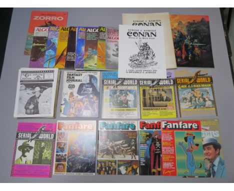 Collection of vintage Sci Fi and film related magazines including; Fanfare 1 thru 4, Fantasy Film Journal No 1 Star Wars Issu