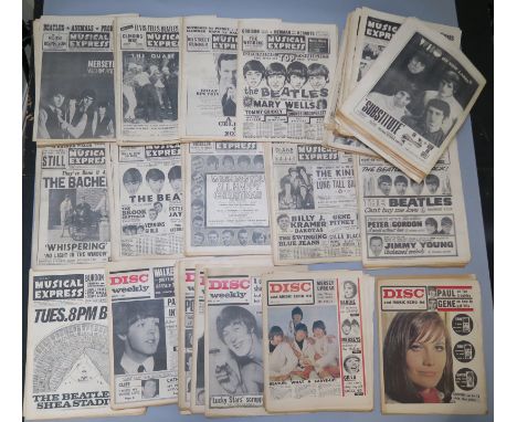 A historic collection of Pop music publications inc Disc Weekly with a run from Jan 1st 1966 thru July 9th 1966 inc full colo