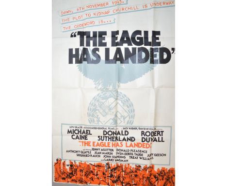 7 folded film posters all 60 x 40 inches including "The Eagle has Landed", History of the World, The Mirror Cracked (Agatha C