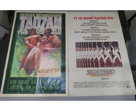 A collection of over 100 one sheet film posters all folded titles include; Honky Tonk Man, Take time to smell the flowers, Ho