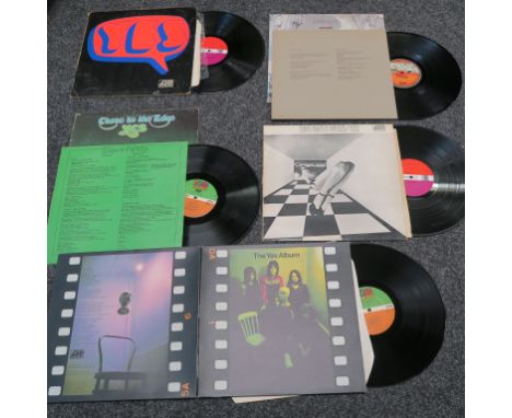 Yes 5 LP vinyl records inc The original Yes on Atlantic 585588190, Relayer w/ inner K55096, Time and a Word atlantic 240006, 