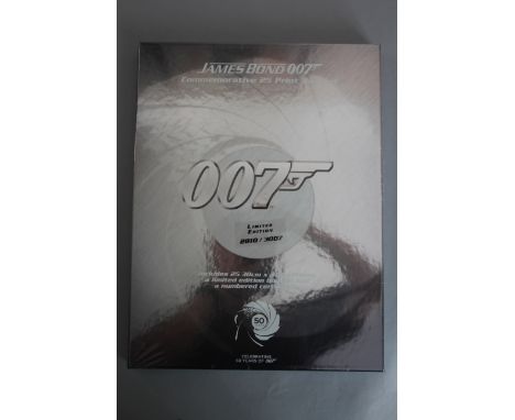 James Bond 007 sealed unopened Commemorative 25 Print box set limited edition 2810 / 3007 including 25 30 x 40 cm prints, a l