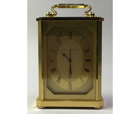 MODERN BRASS MAPPIN & WEBB CARRIAGE CLOCK, AND OTHER ITEMS  including a photograph frame