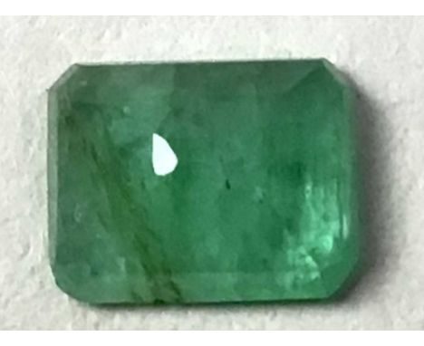** ZAMBIAN EMERALD, 1.88 CTS loose gemstone, brilliant and step cut, with GFCO certificate
