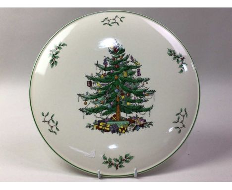 SPODE CHRISTMAS TREE PLATE, AND OTHER ITEMS including paperweights, ceramics and diecast models