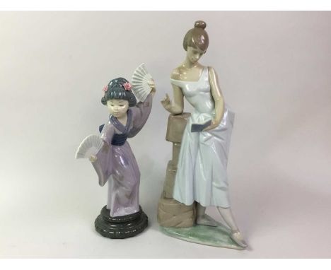 TWO LLADRO FIGURES, AND OTHER CERAMICS the Lladro figures comprising 'Sweet Versus' and 'Madame Butterfly Geisha', also inclu